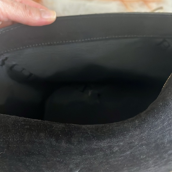 AUTHENTIC BURBERRY PEBBLED LEATHER ADJUSTABLE CHAIN SHOULDER BAG BLACK PRISTINE - Picture 13 of 15